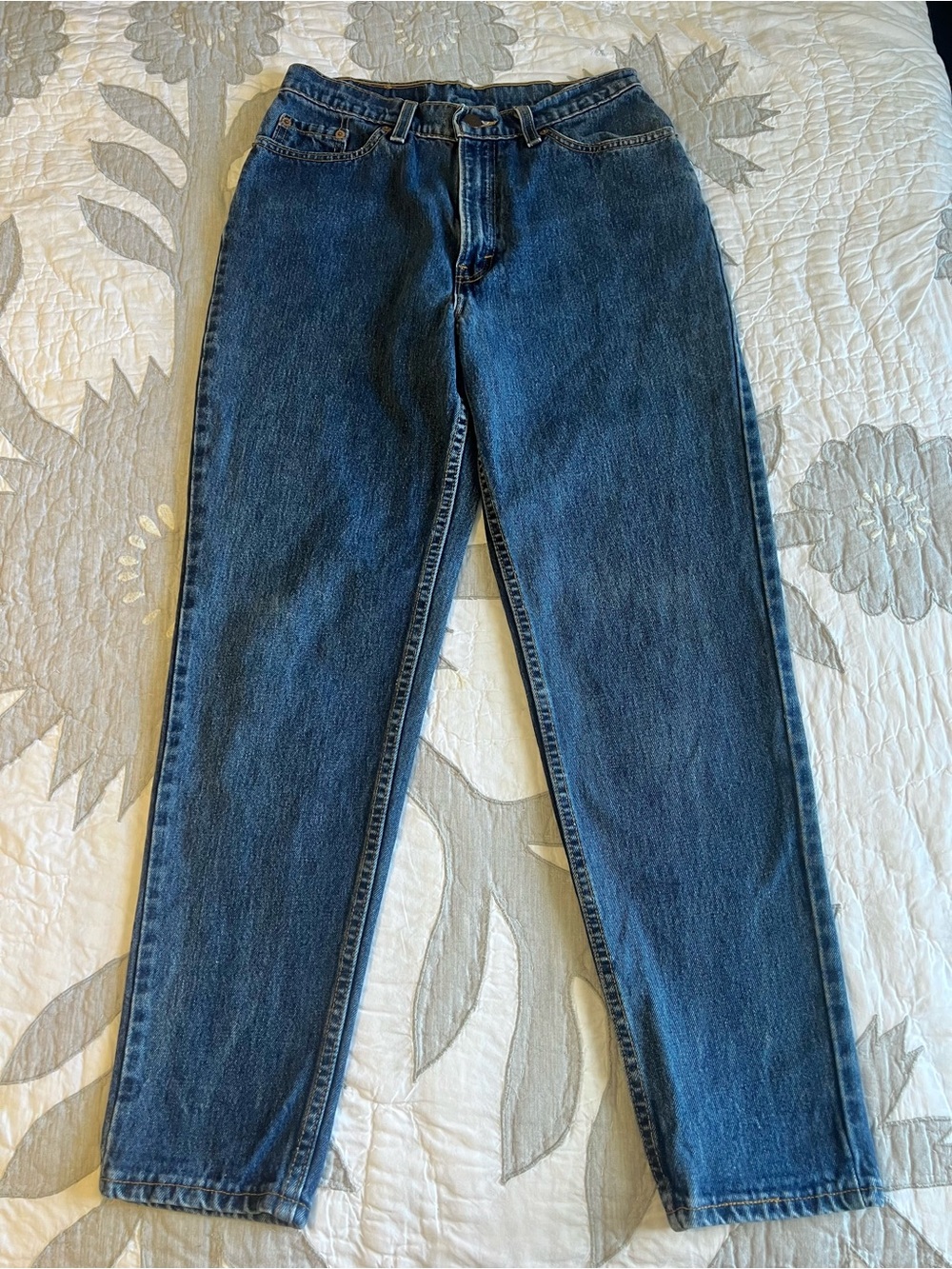 Vintage Levis 512 Mom Jeans Womens Blue Slim Fit Tapered Leg High Rise 28x28